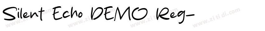 Silent Echo DEMO Reg字体转换